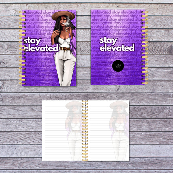 Stay Elevated  journal template ... Canva Templates
