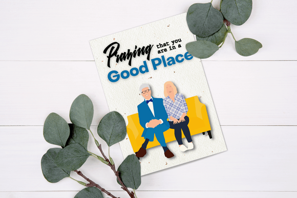 Good place Printable greeting card/journal cover PNG