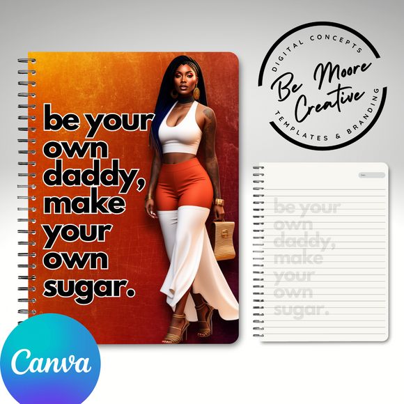 Make your own Sugar journal template ... Canva Templates