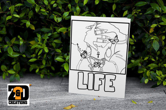 Life  Coloring Book Page