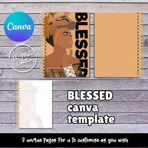 BLESSED Journal Template  ... Canva Templates