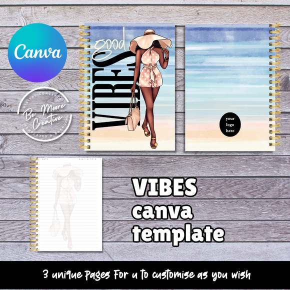 Vibes Journal Template  ... Canva Templates