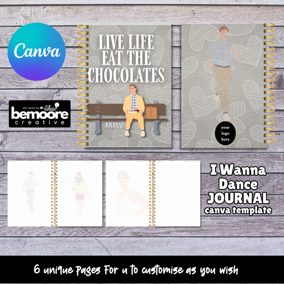 Eat the Chocolates Journal Template  ... Canva Templates