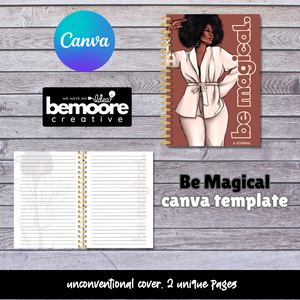 Be Magical Journal Template  ... Canva Templates