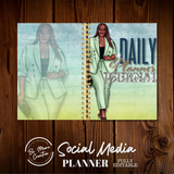 DAILY Journal/Planner Template Fully Editable - Canva