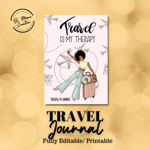 Travel Journal/Planner Templates Fully Editable - Canva