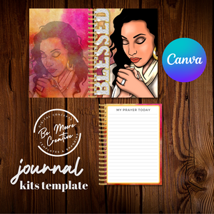 BLESSED Journal Kit Template Canva