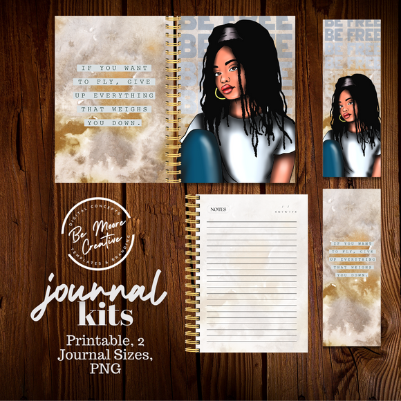 Be Free Printable Journal Kit PNG