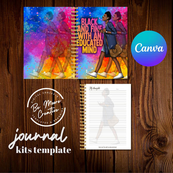 EDUCATED Journal Kit Template Canva