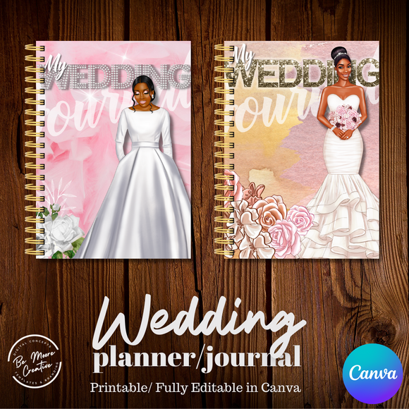 Wedding Journal/Planner Templates Fully Editable - Canva