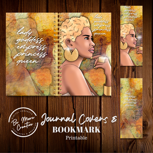 QUEEN Printable Journal Covers & Bookmark PNG
