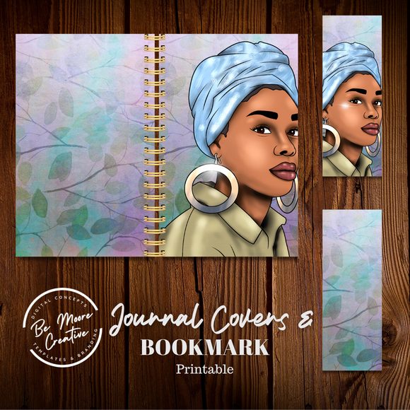 Copy of Blessed Printable Journal Covers & Bookmark PNG