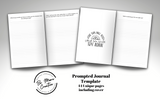 Emotional Healing Prompted Journal ... Canva Templates