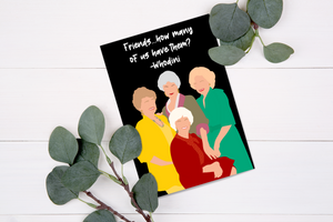 Golden Girls Printable greeting card/journal cover PNG