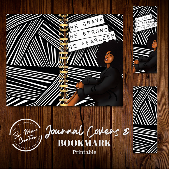 Printable Journal Covers & Bookmark PNG