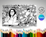 The Future is Mine Coloring Book Template - Canva