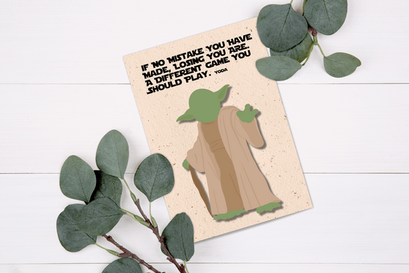 YoDa Printable greeting card/journal cover PNG
