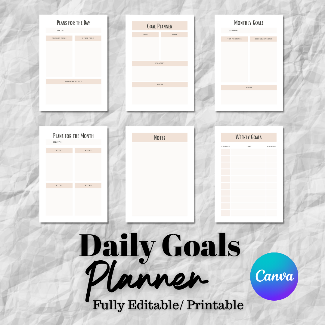 BMC Daily Planner #2 Template - Canva – BeMoore Creative