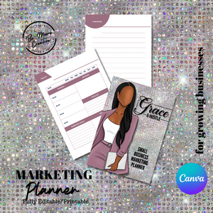 Marketing PLANNER for Small Businesses  Template - Canva