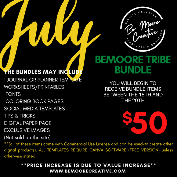 July 2022  BeMoore Tribe BUNDLE