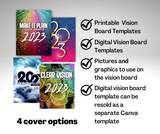 2023 Vision Board (Digital and Printable - Canva