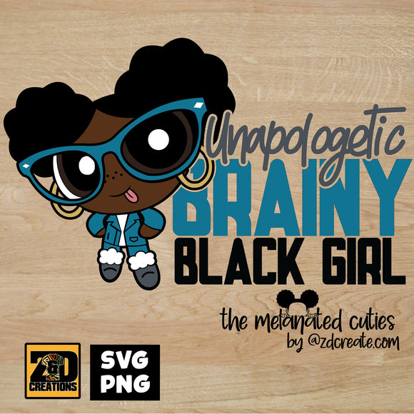 Brainy Black Girl DIGITAL FILE