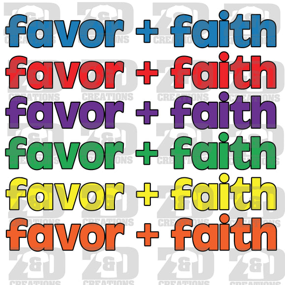 FAVOR + FAITH DIGITAL WORDS