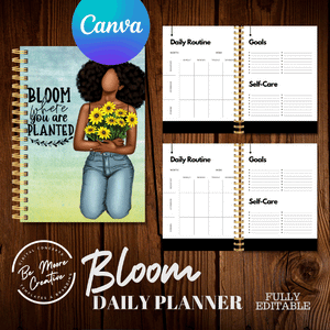 Bloom Where Your Are Planted  Journal  Template - Canva