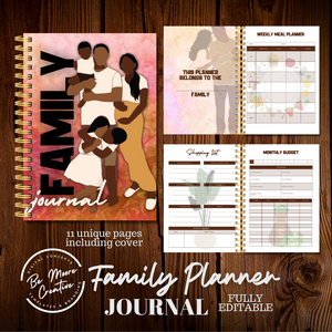 Family journal Planner Template - Canva