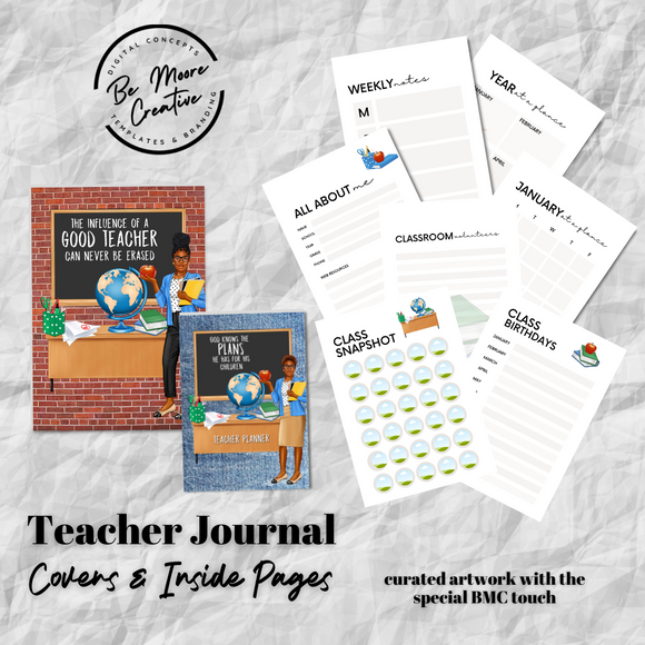 Teacher Journal/Planner Templates Fully Editable - Canva